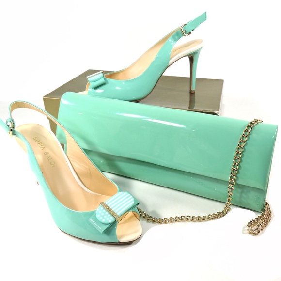 SOFIA BALDI 🇮🇹 SANDALS AND BAG FASHION EVENING SET